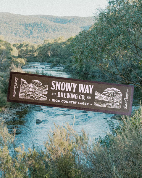 Snowy Way Mini Bar Mat