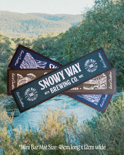 Snowy Way Mini Bar Mat